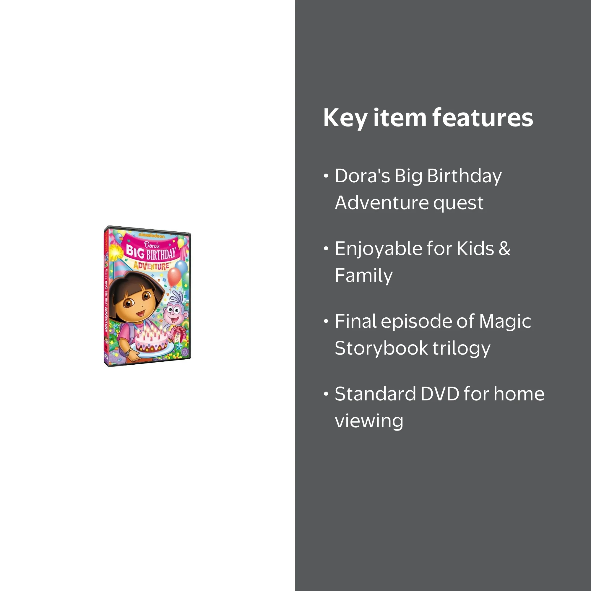Dora's Big Birthday Adventure (DVD), Nickelodeon, Kids & Family