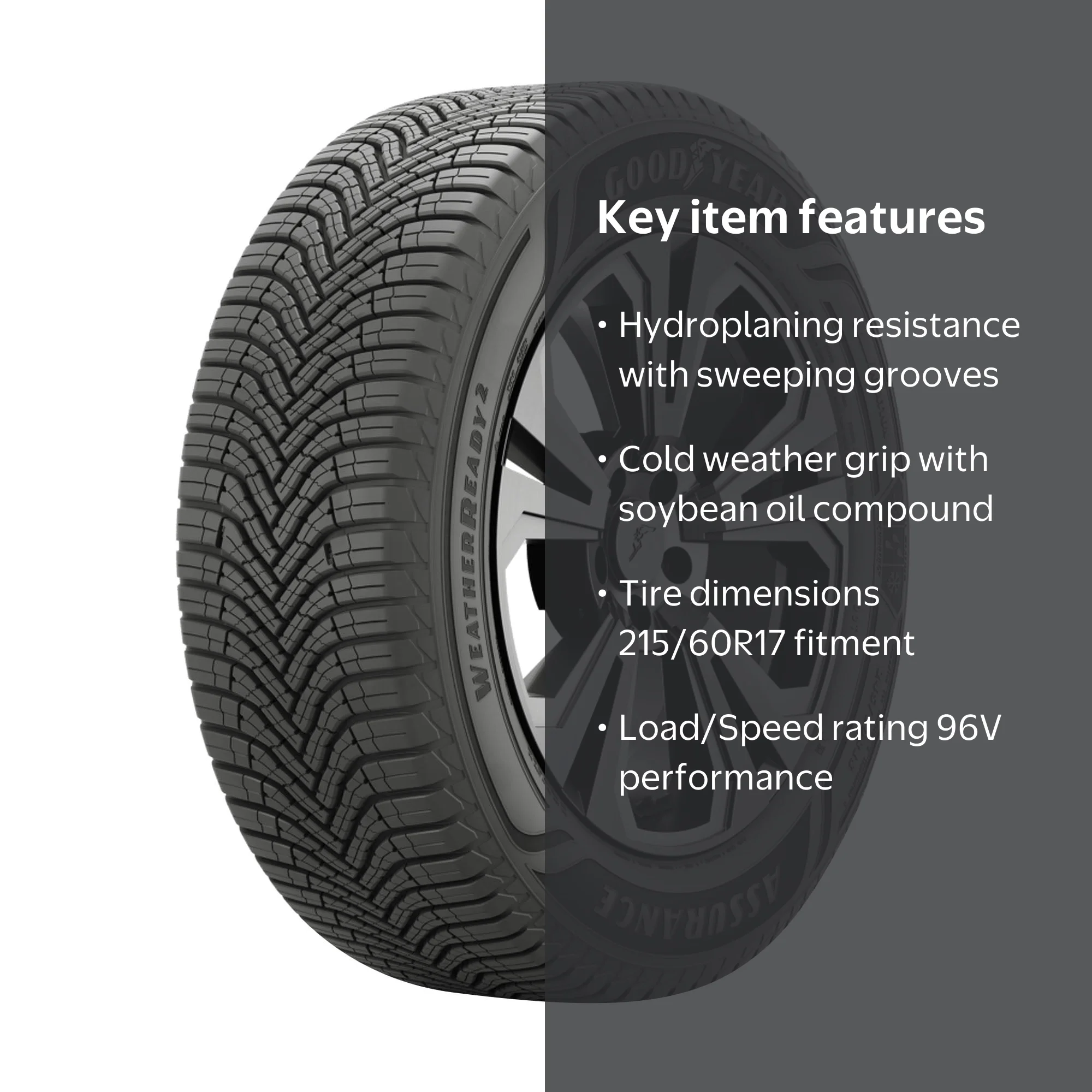 Goodyear Assurance WeatherReady 2 All Weather 215/60R17 96V