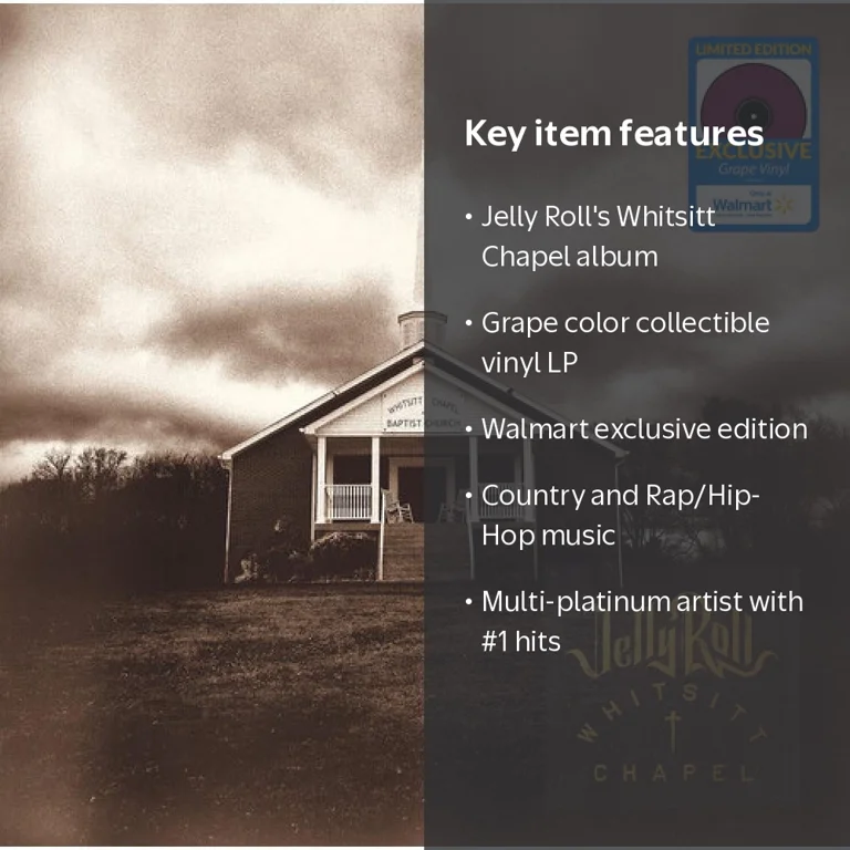 Walmart Exclusive: Jelly Roll - Whitsitt Chapel Debut Colored