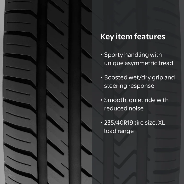 Lexani, Passenger Tire, 235/40R19 96W XL, Black Sidewall - Walmart.com