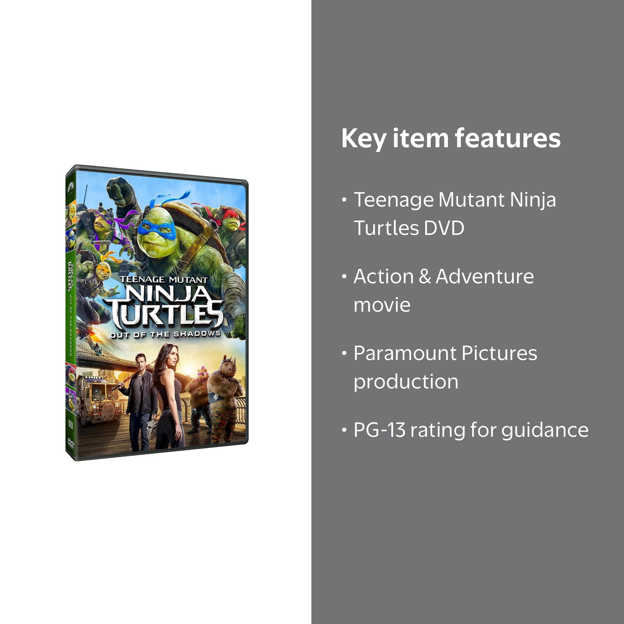 Teenage Mutant Ninja Turtles: Out of the Shadows (DVD), Paramount