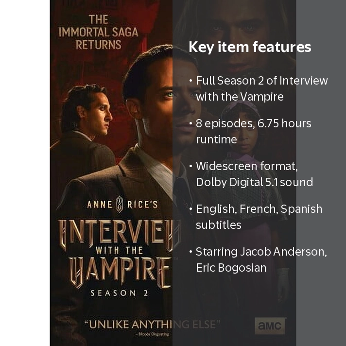 Interview With the Vampire: Season 2 (DVD), RLJ, Horror - Walmart.com