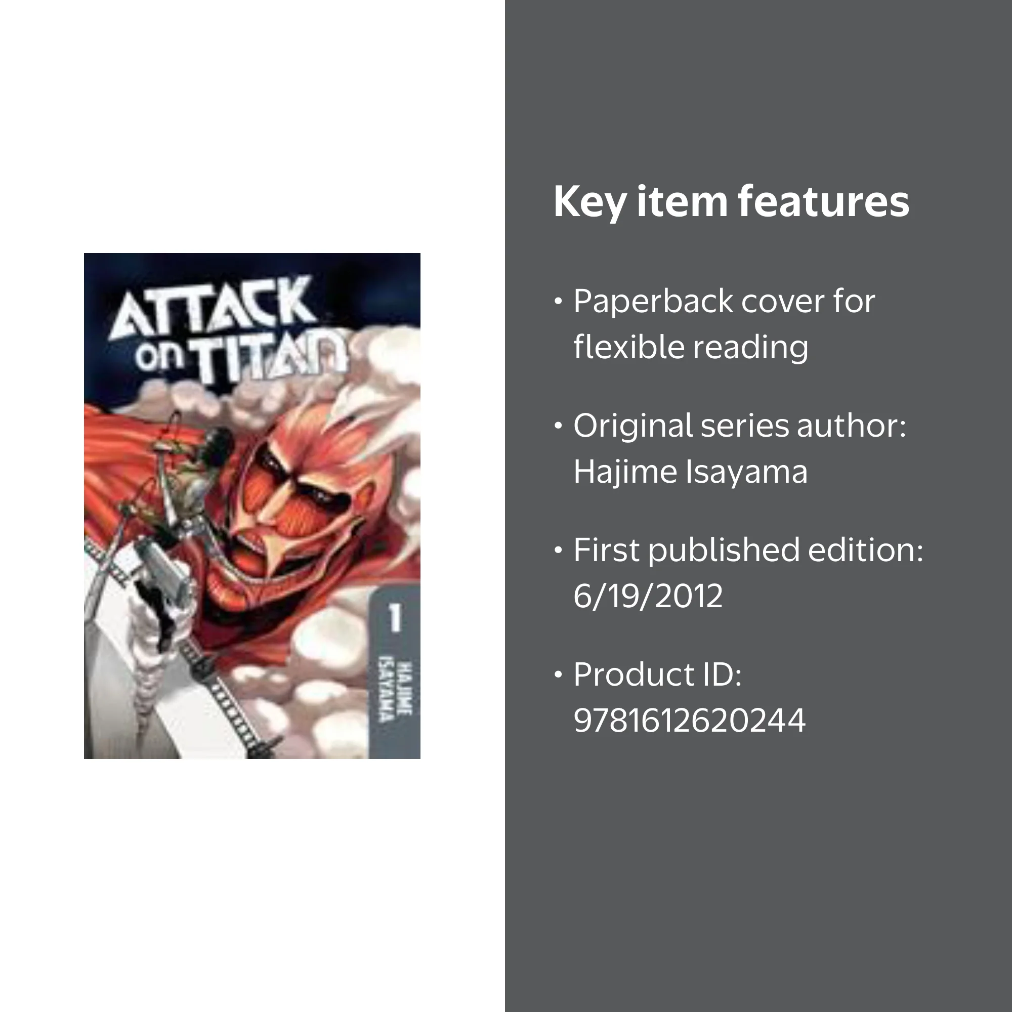 Attack on Titan 1 (Paperback) - Walmart.com