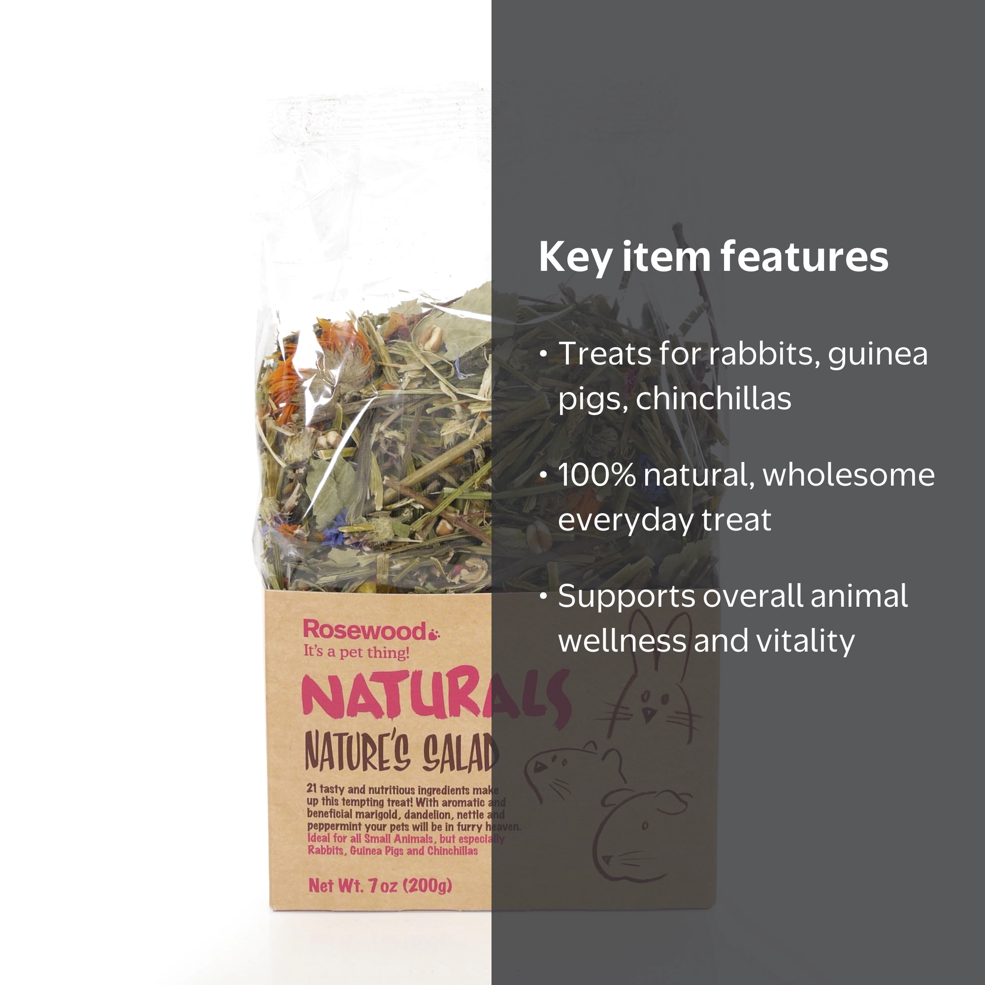 Rosewood Naturals Nature's Salad Rabbit, Guinea Pig, & Chinchilla