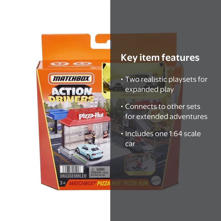 Mattel Matchbox Action Drivers Playset, Assorted Plastic Toy Cars