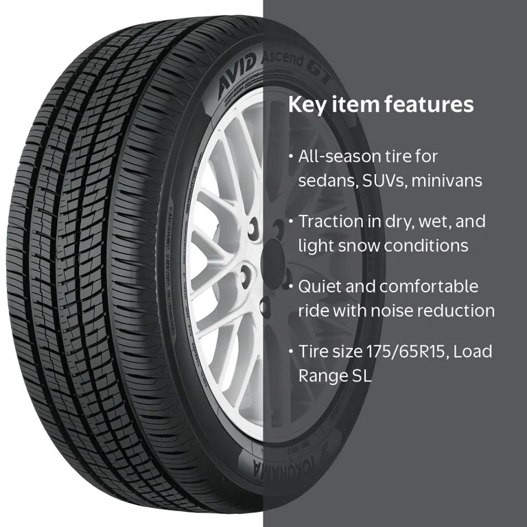 Yokohama Avid Ascend GT All-Season Passenger Tire 175/65R15 84H