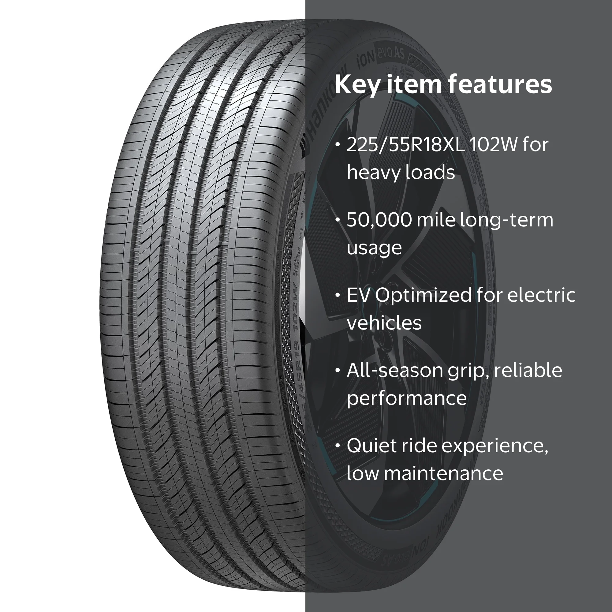 Hankook iON evo AS IH01 225/55R18XL 102W - Walmart.com
