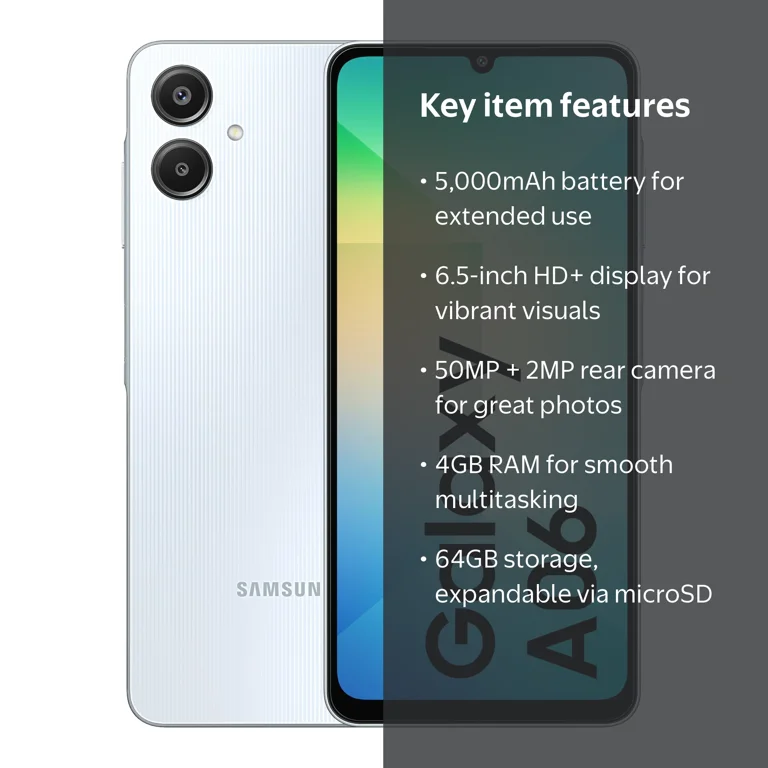 Samsung Galaxy A06 64GB/4GB Dual Sim 4G LTE Unlocked Brand New