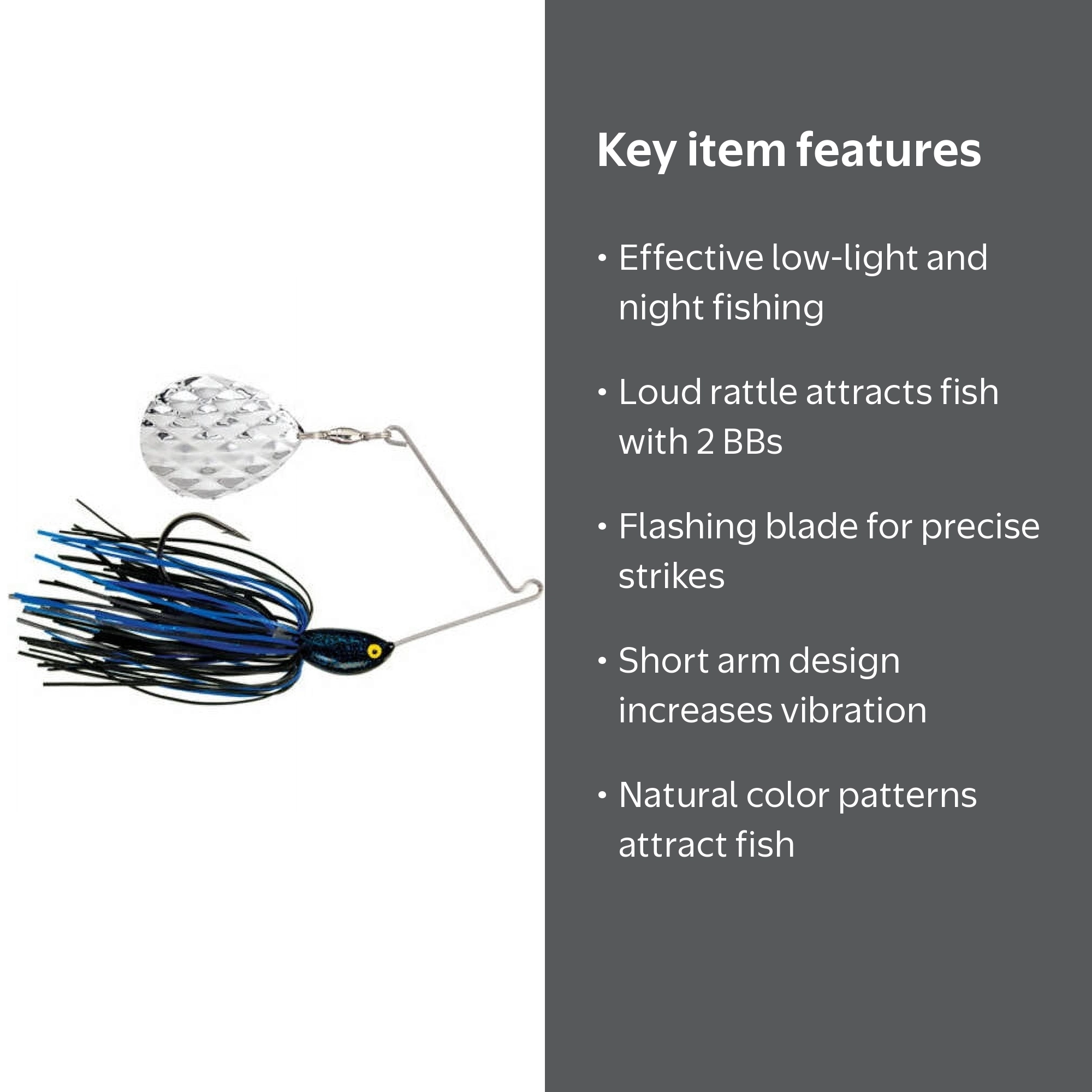 Strike King Rattlin' Midnight Special 7/16oz Spinnerbait Lure