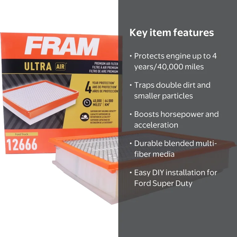 FRAM, Engine Air Filter, XGA12666, Regular, Ultimate Engine