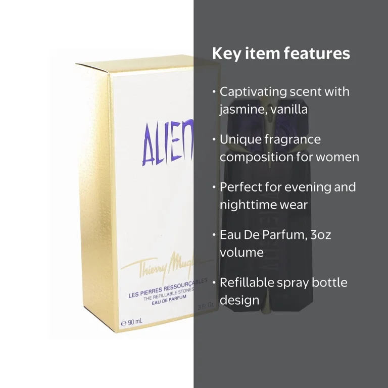 Thierry Mugler Alien Eau De Parfum, Refillable 3 oz Spray for