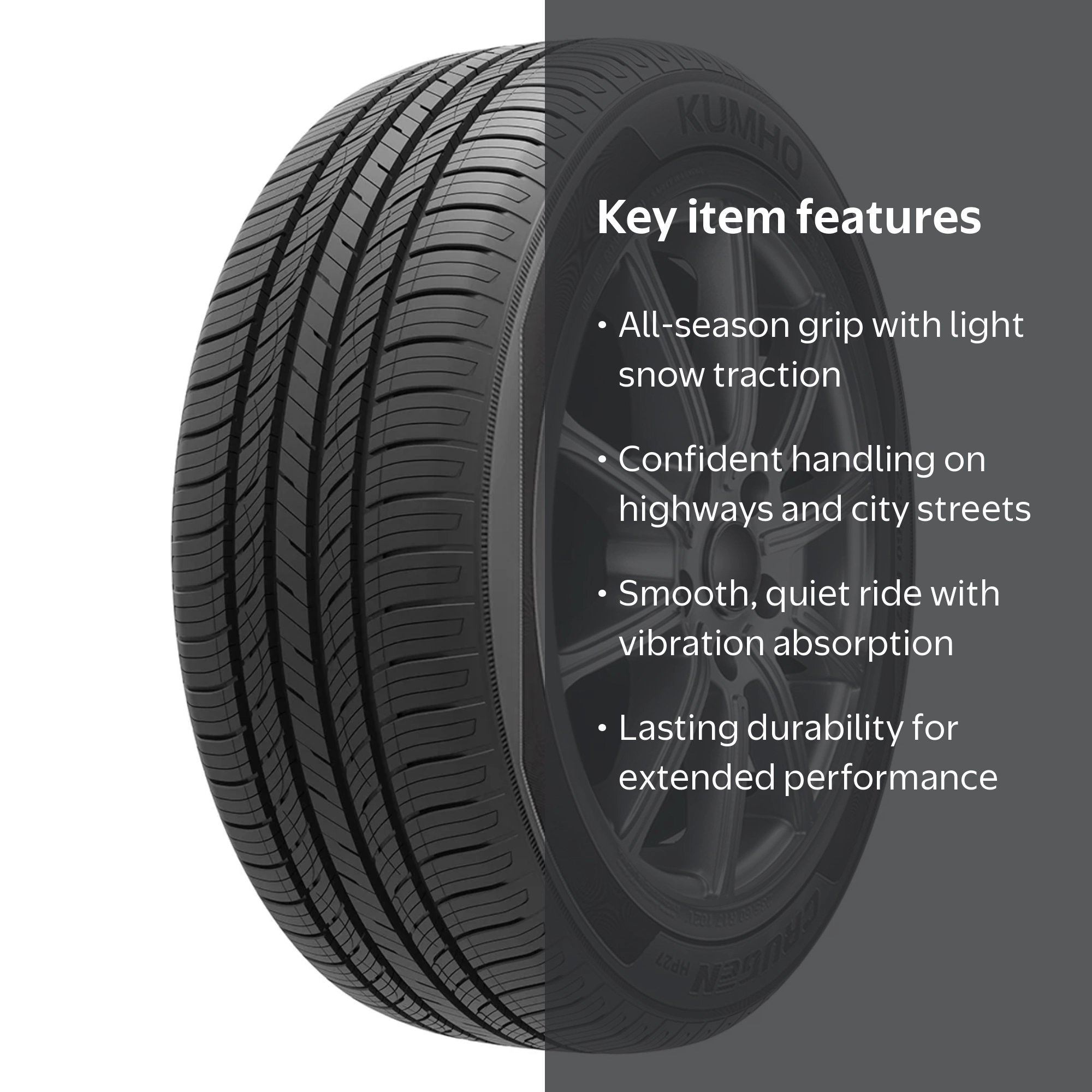 Kumho Crugen HP27 All Season 235/55R19 101V Passenger Tire