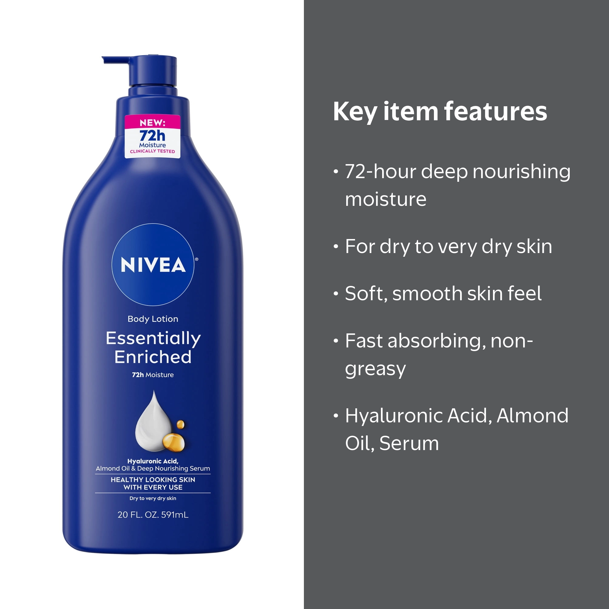 NIVEA Essentially Enriched Body Lotion for Dry Skin with