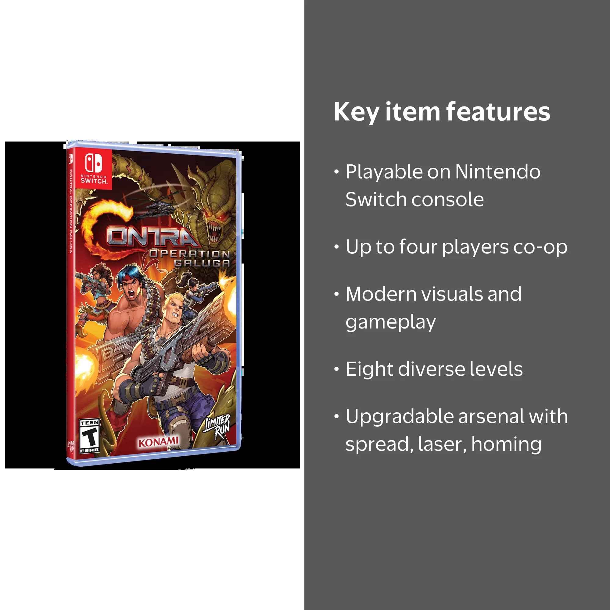 Limited Run Games, Contra Operation Galuga, Nintendo Switch