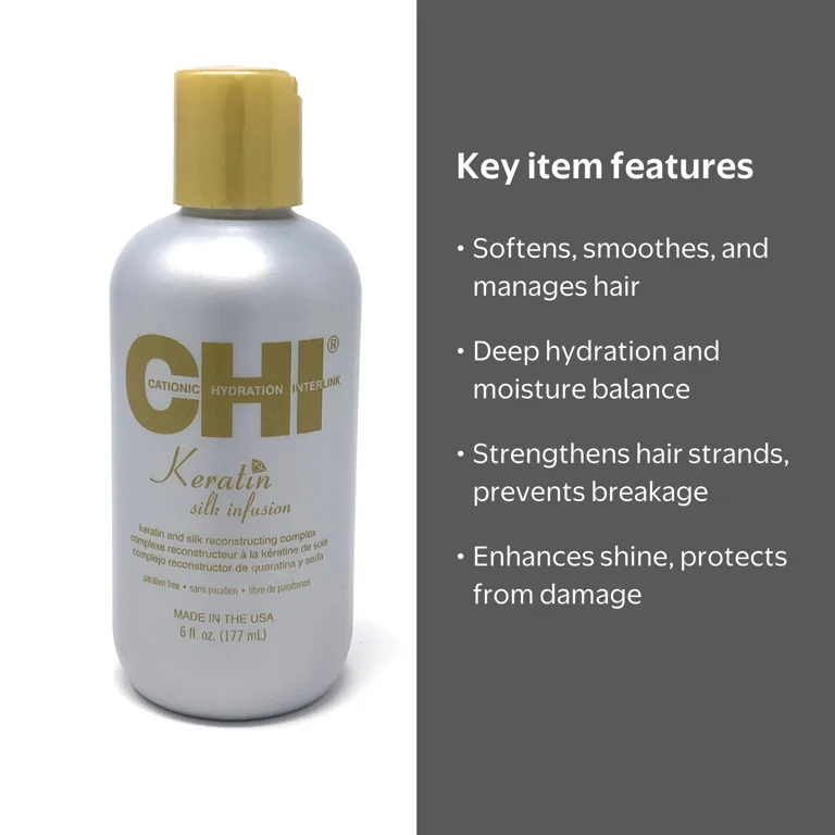 美容液 chito CHI Hair Care Keratin Silk Infusion - Smoothing Reconstructing