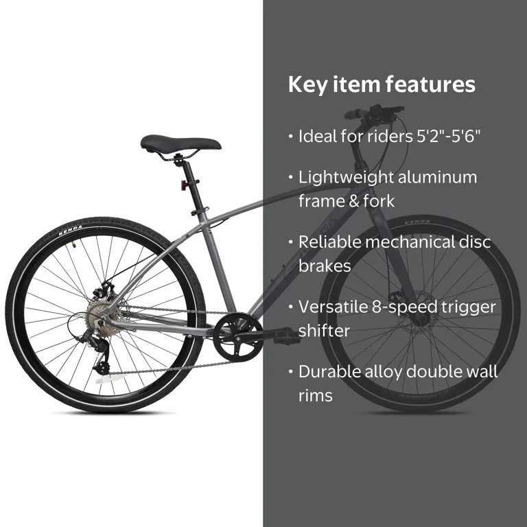 700C Univega Montega Sport Step over Comfort Hybrid Adult Bicycle