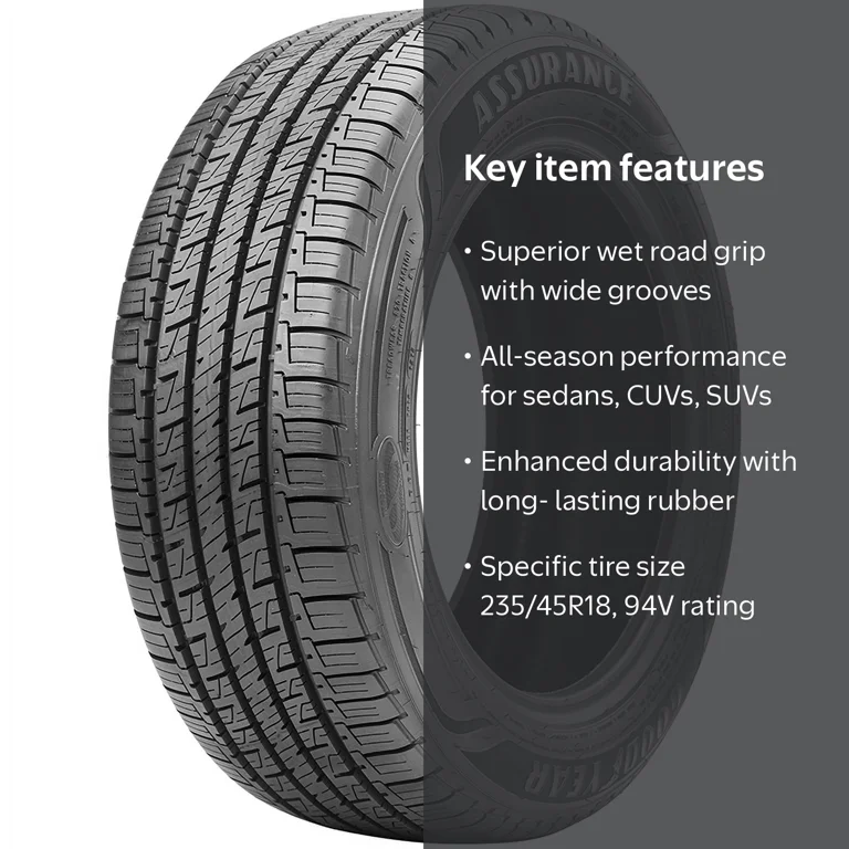 Goodyear Assurance MaxLife 235/45R18 94V BSW - Walmart.com