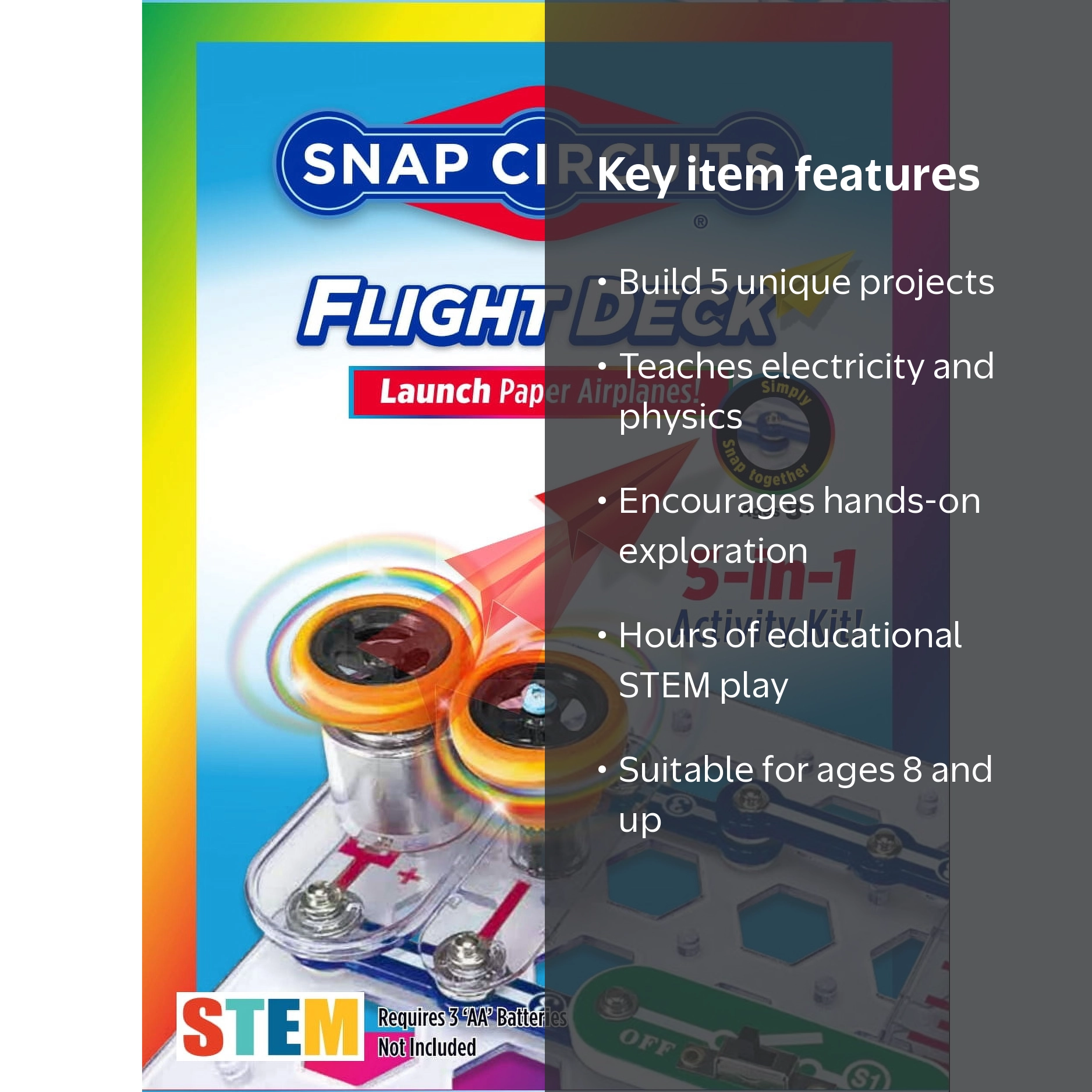 Snap Circuits Flight Deck | Electronic Science Kit | STEM Toy Snap Circuits Flight Deck | Electronic Science Kit | STEM Toy