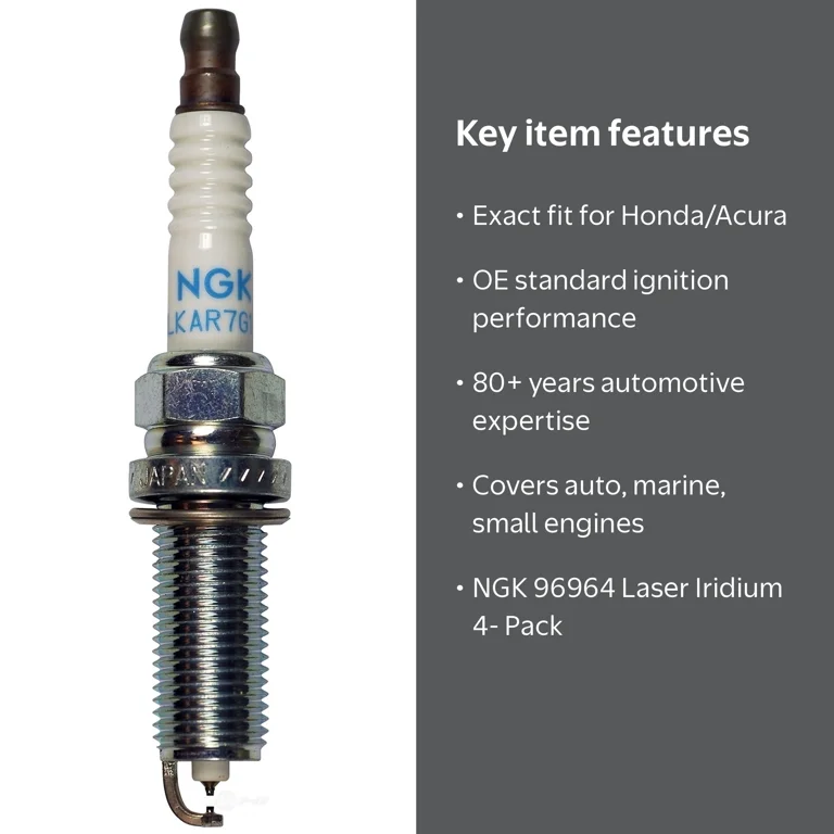NGK, Spark Plug, Fits Honda and Acura Vehicles - Walmart.com