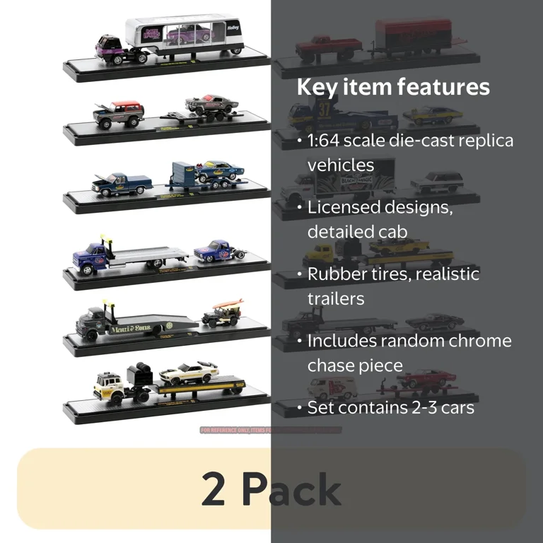 M2 Machines Auto-Haulers Die-Cast Truck Set - 1:64 Scale - Walmart.com