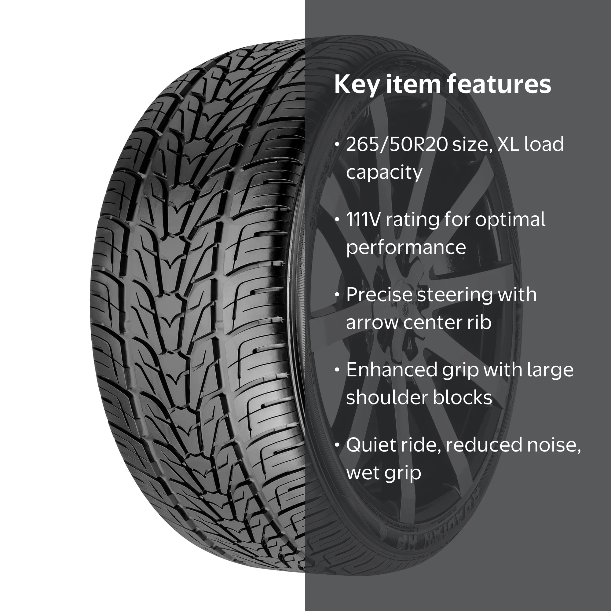 NK 265/35R19 タイヤ 2本 NOBLE SPORT 9150 Nexen Roadian HP 265/50R20 111V All Season Performance Tire for