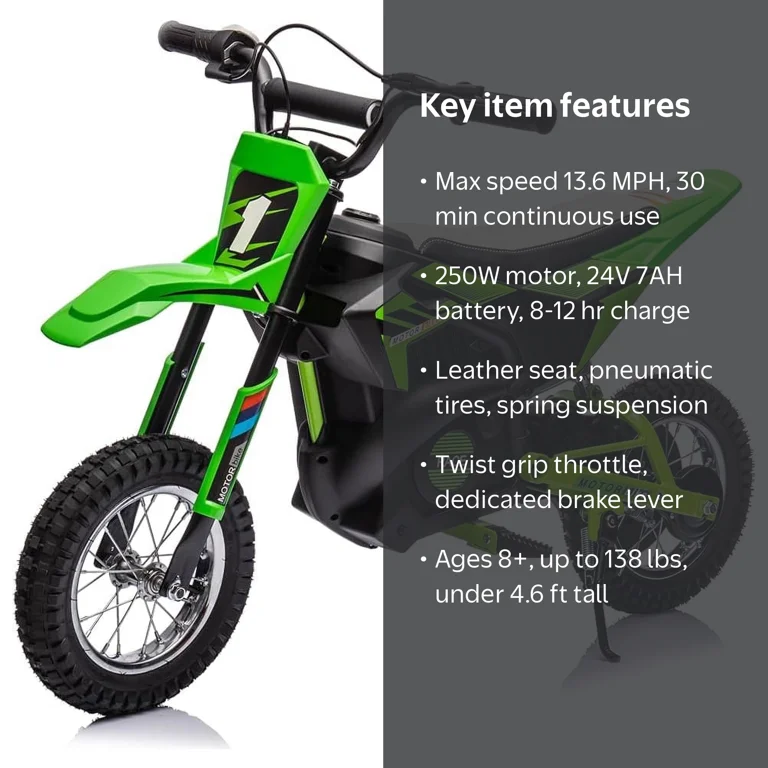 electric motocross bicycle Electro & Co. RTR Sport Bike Fardriver brushless motor controller EVERCROSS EV65M Electric Dirt Bike,800W