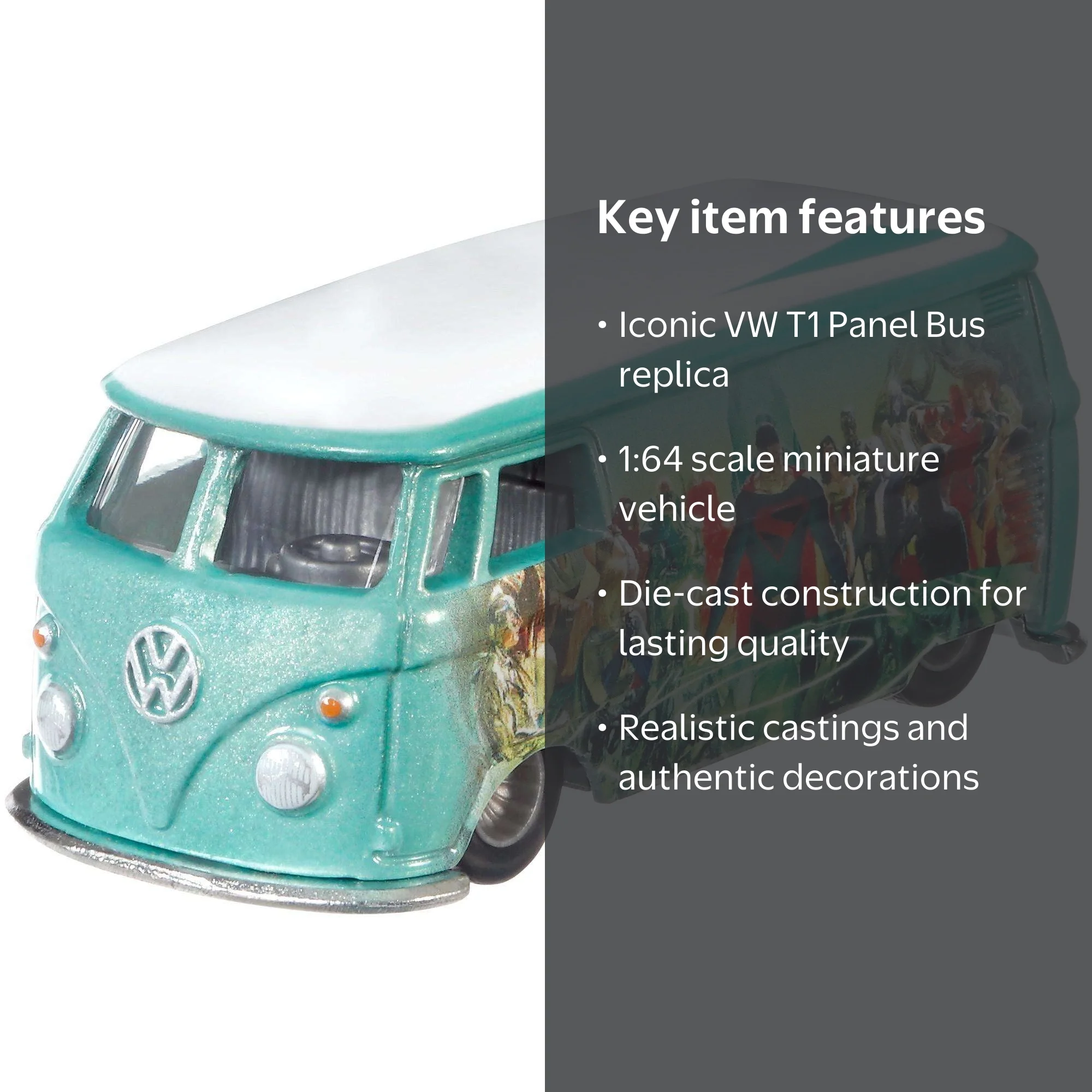 Hot Wheels VW T1 Panel Bus - Premium 1:64 Scale Die-cast - Walmart.com