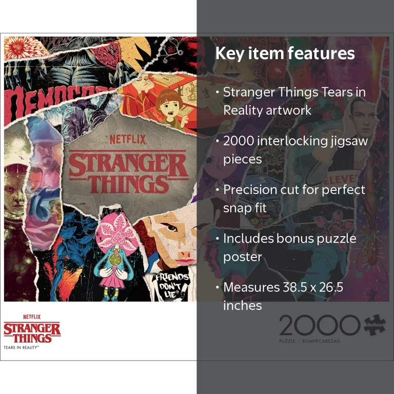 Buffalo Games 2000-Piece Stranger Things Tears in Reality