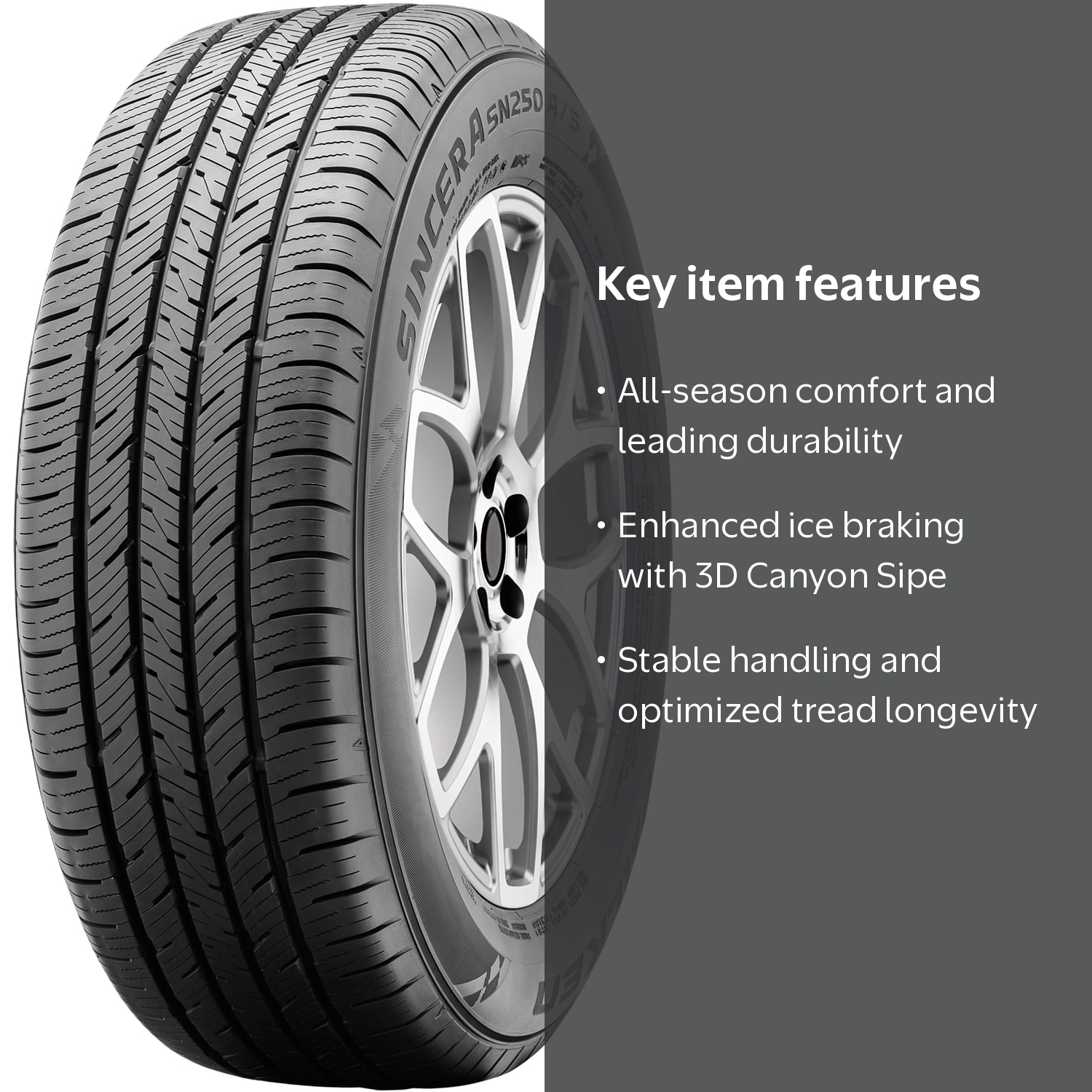 Falken, Passenger Tire, 235/65R17 104T A/S, All-Season Performance