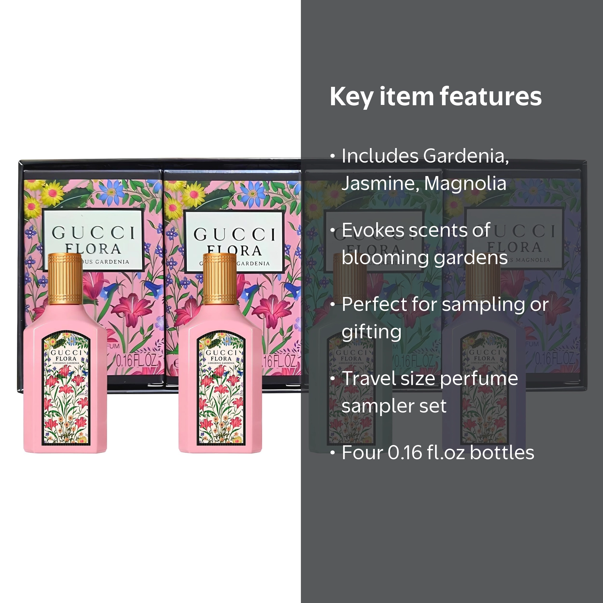 Gucci Flora Gorgeous 4 x 0.16 fl oz Womens Perfume Gift Set