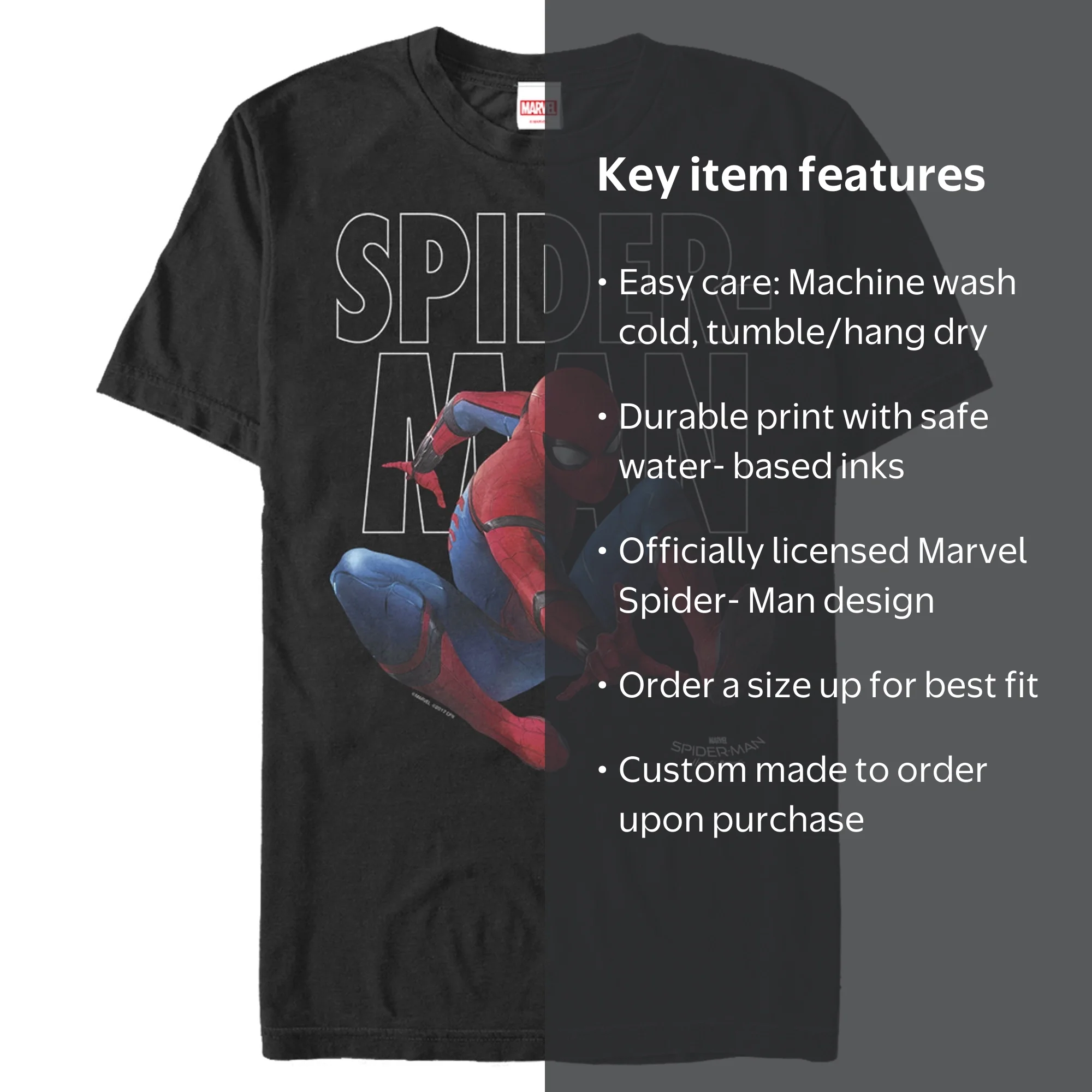 Marvel Spiderman Tee | -shirts for sporting goods stores - Walmart