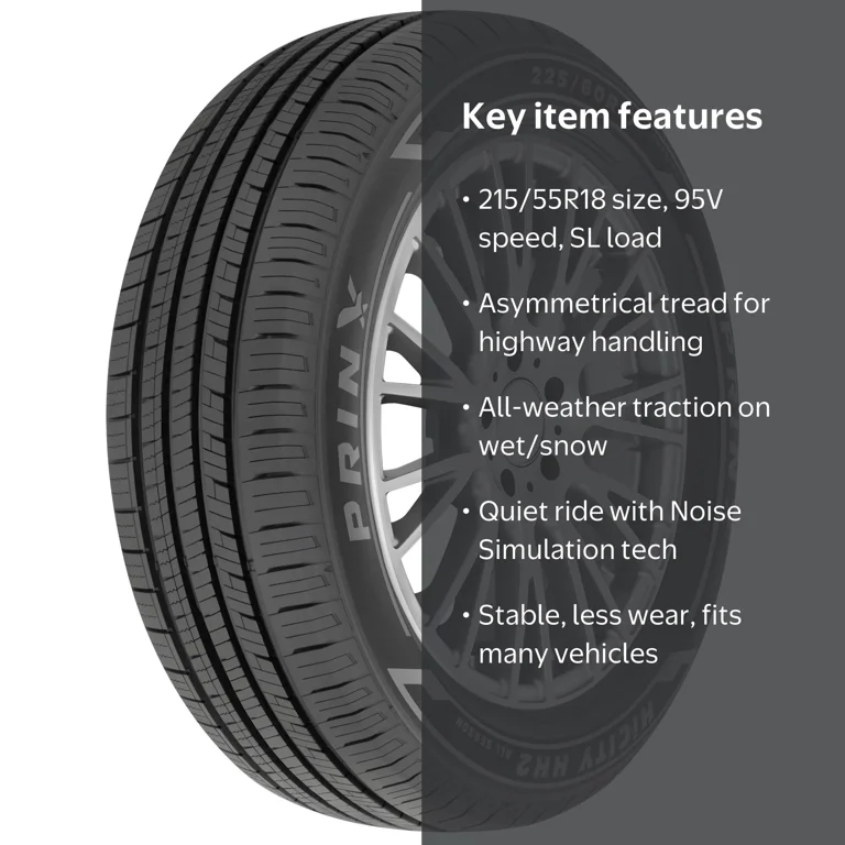 新品タイヤ‼️ 215/55R18 95v Prinx, Passenger Tire, 215/55R18 95V, All Season Performance