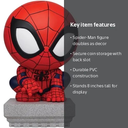 Spider-man - Crouching PVC Bank - Walmart.com