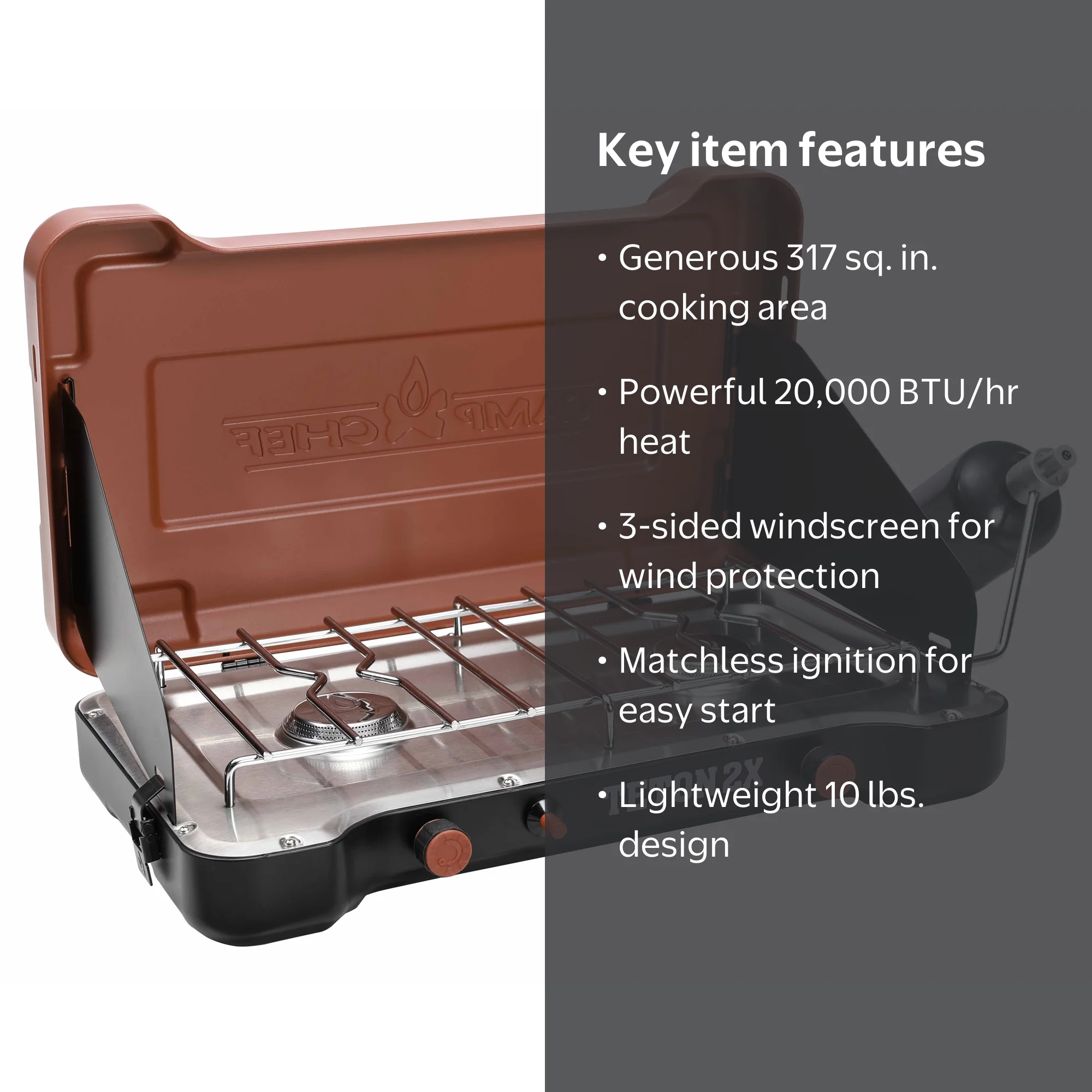 Mountain Series Teton 2X Two-Burner Cooking System - MSTX, Camp