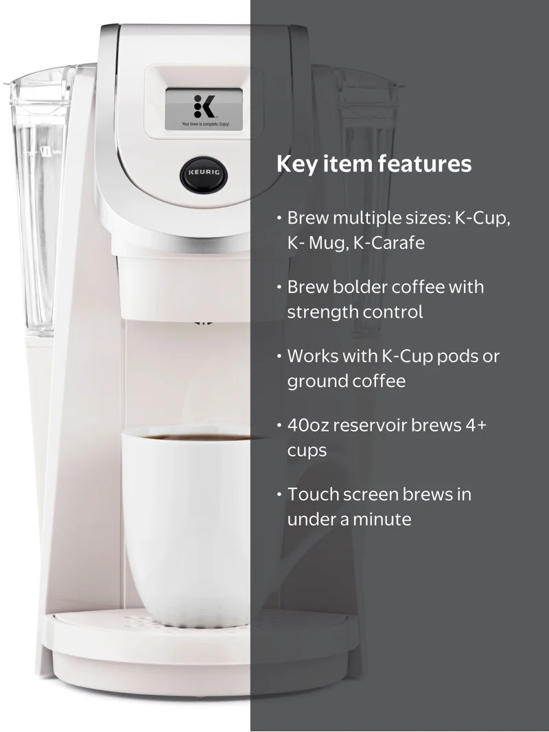 Keurig K250 Single Serve, K-Cup Pod Coffee Maker, Sandy Pearl