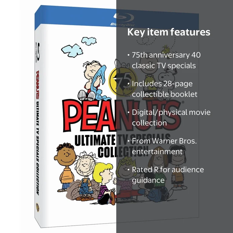 Warner Bros, Peanuts TV Specials Collection, 75th Anniv, 40
