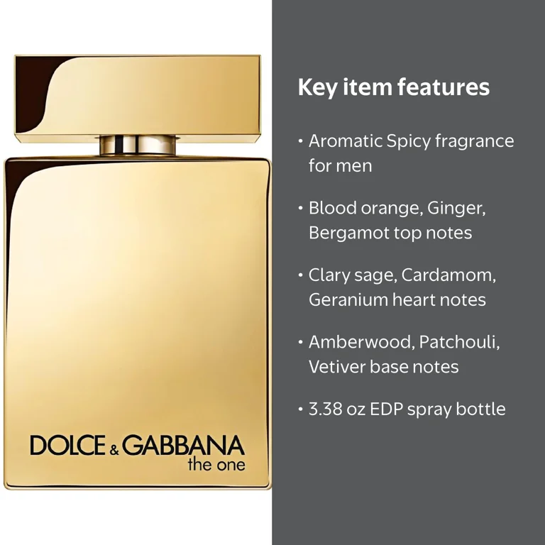 Dolce & Gabbana The One Gold Men's EDP Spray 3.38 oz Fragrance