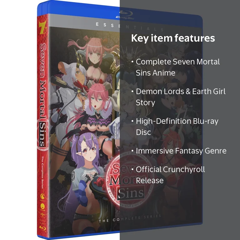 【中古】「非常に良い」Seven Mortal Sins [Blu-Ray+DVD] [Import] Crunchyroll, Seven Mortal Sins: Complete Series Blu-ray, No code