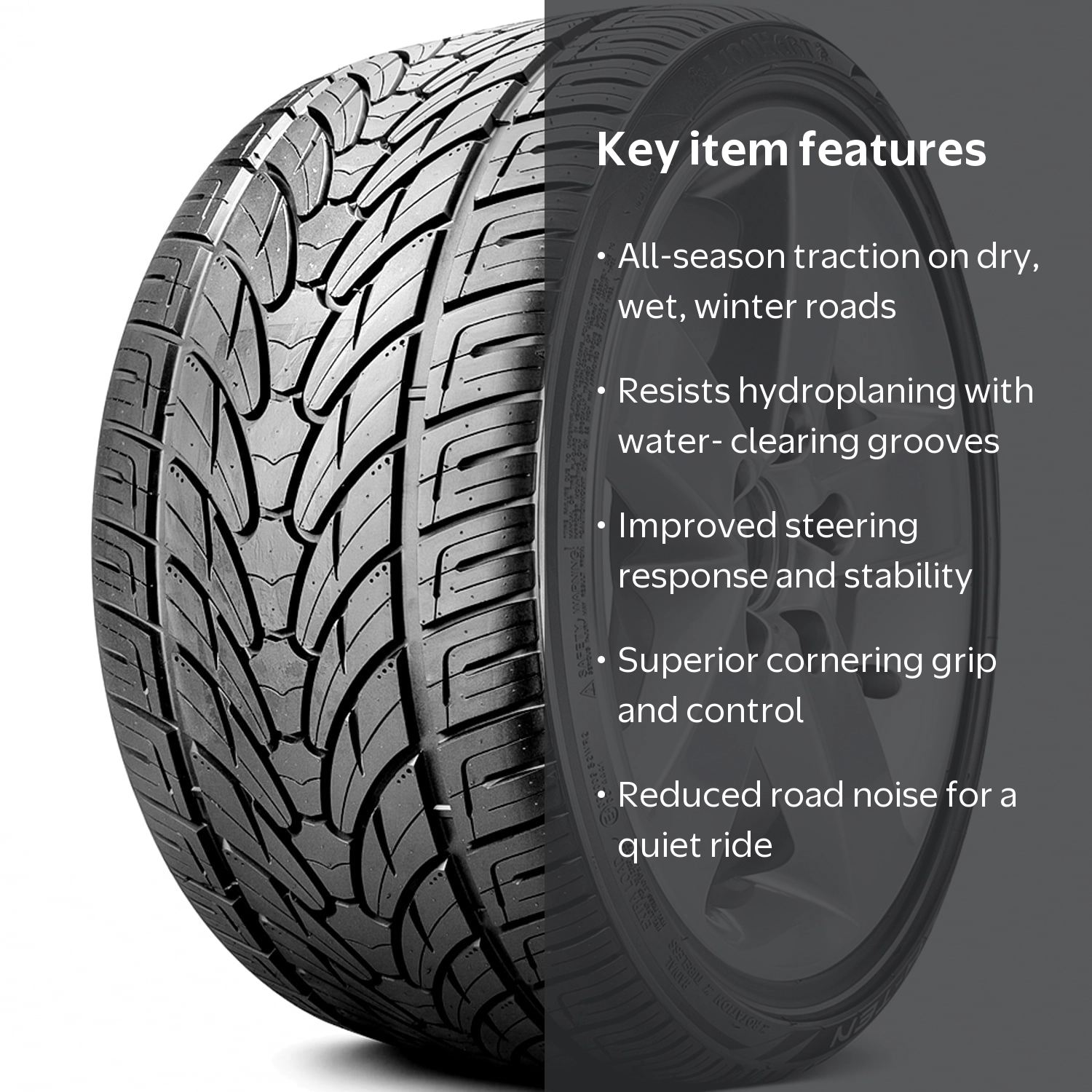 Lionhart LH-TEN High Performance All Season Tire, 275/25R26 98W XL
