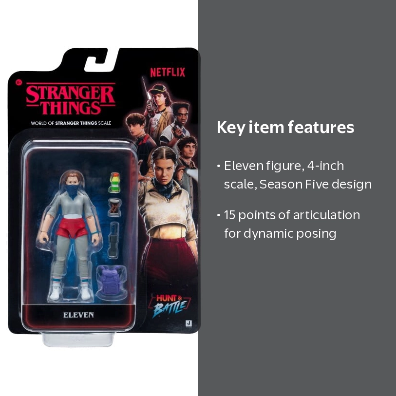 Stranger Things, Action Figure, 4 inch, Eleven Season 5 with