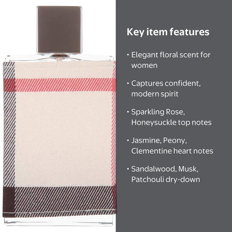 Burberry London Eau de Parfum, Velvet Flower and Musk Perfume for
