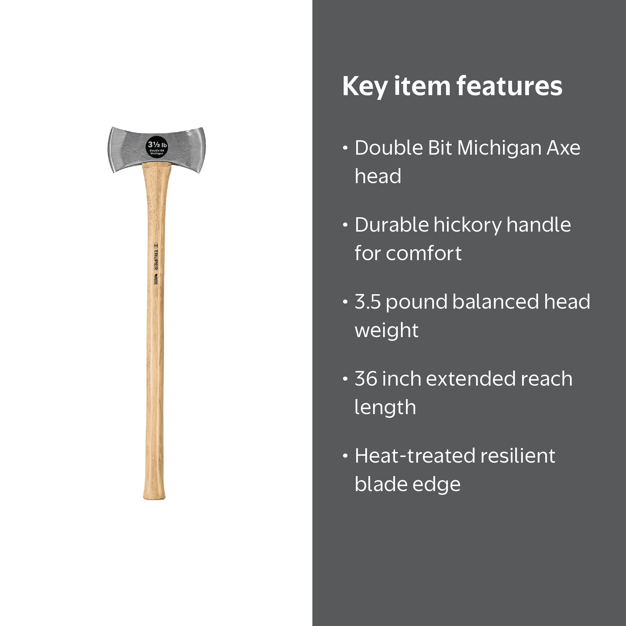Free Shipping! Vulcan 32914 Double Bit Michigan Axe, 36