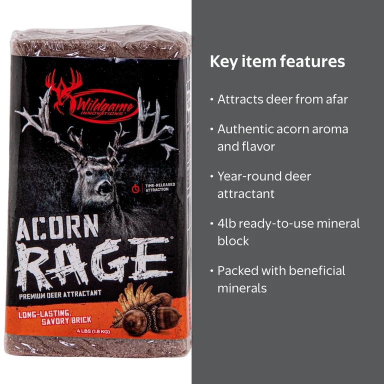 Wildgame Innovations, Deer Attractant, 4lb Mineral Block, Acorn