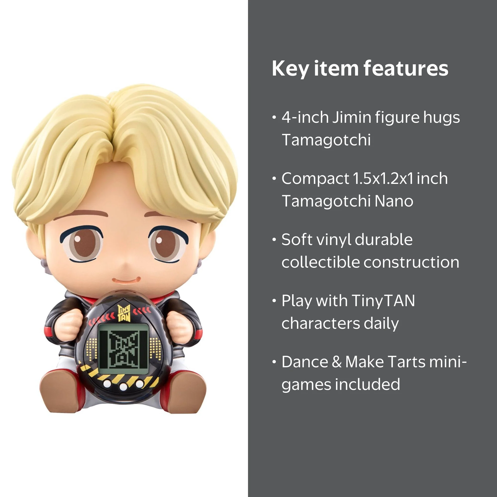 BTS TinyTAN Jimin Hugmy Figure with Tamagotchi Nano - Walmart.com