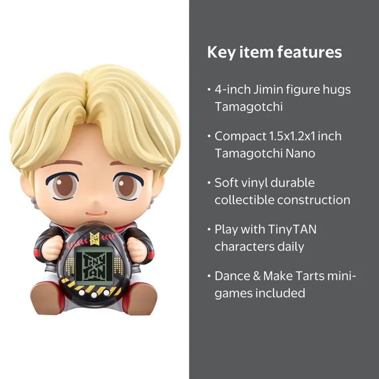 BTS TinyTAN Jimin Hugmy Figure with Tamagotchi Nano - Walmart.com
