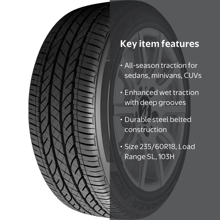 Bridgestone, Passenger Tire, 235/60R18, All Season - Walmart.com