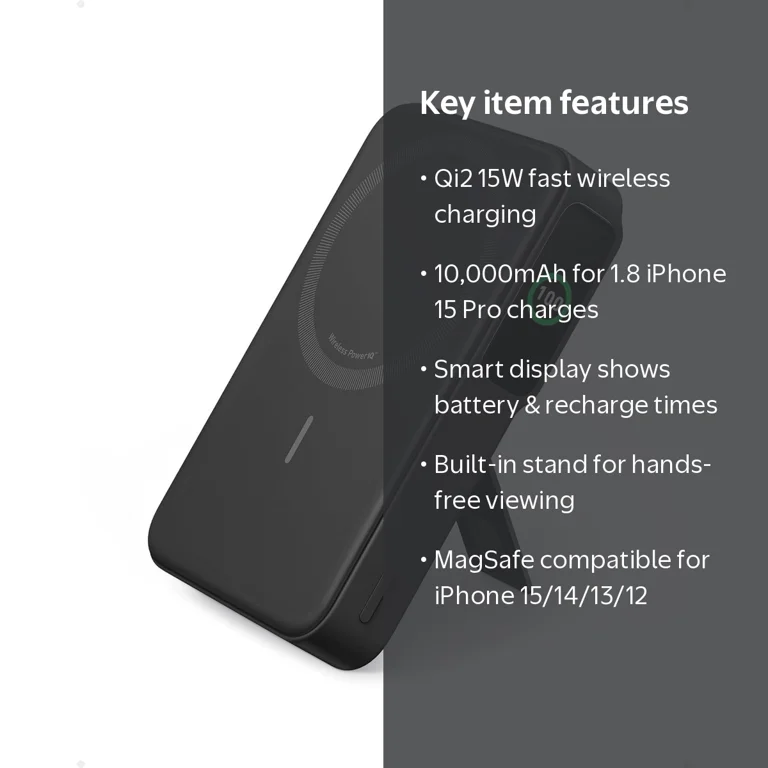 Anker Power Bank, Qi2 Certified, 15W Ultra-Fast MagSafe-Compatible