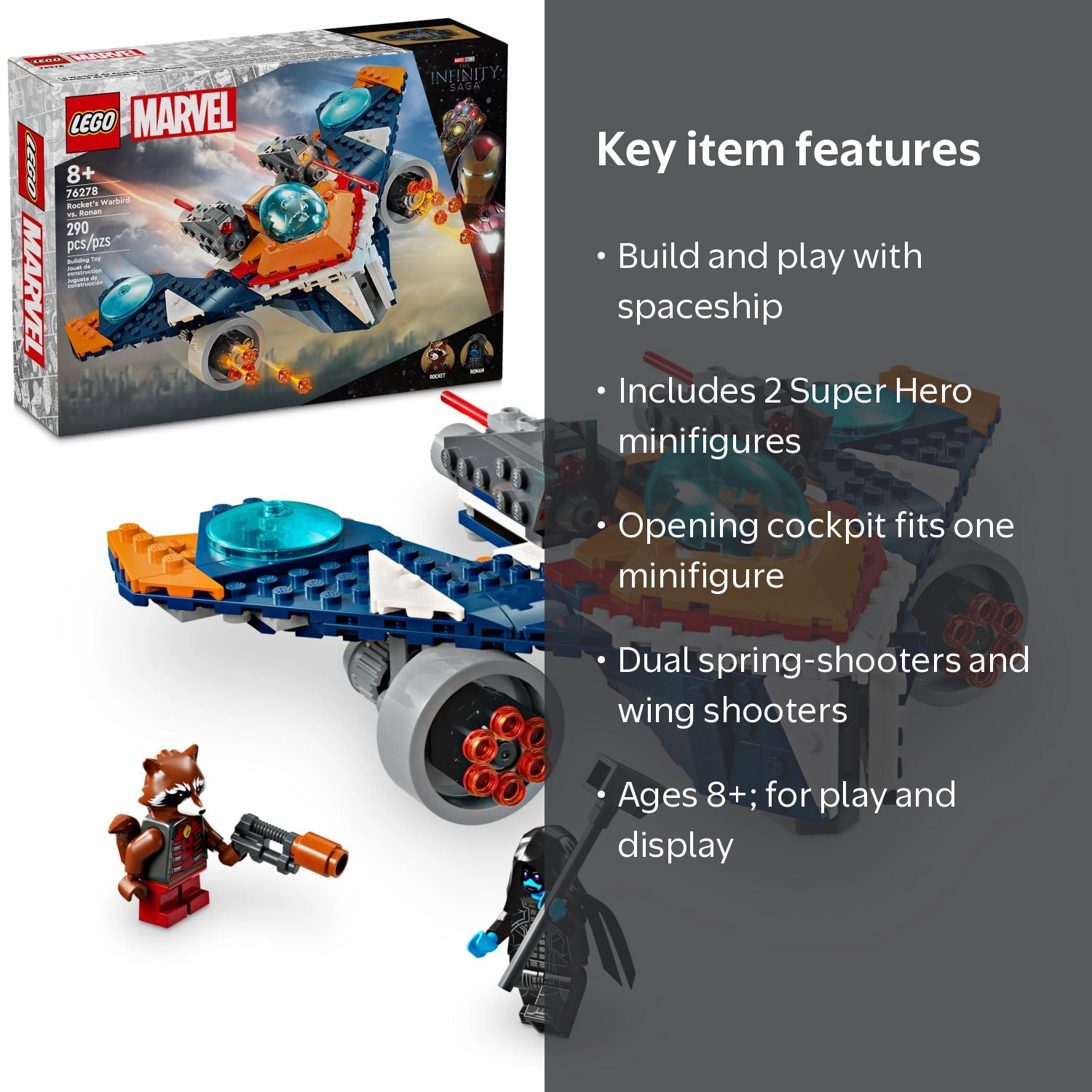LEGO, Rocket's Warbird vs. Ronan, Guardians of the Galaxy Set