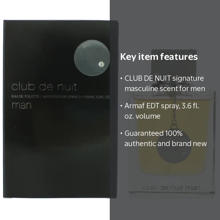 ARMAF STERLING オードパルファム 100ml Armaf, Club de Nuit Edt Spray, 3.6 fl oz, Men Perfume - Walmart.com