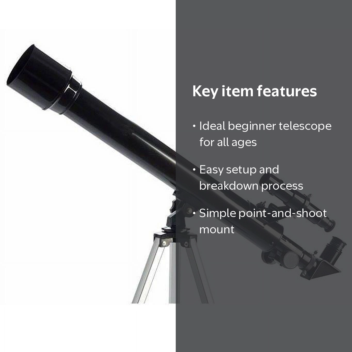 Tasco Spacestation 600 x 50mm Refractor Telescope - Walmart.com